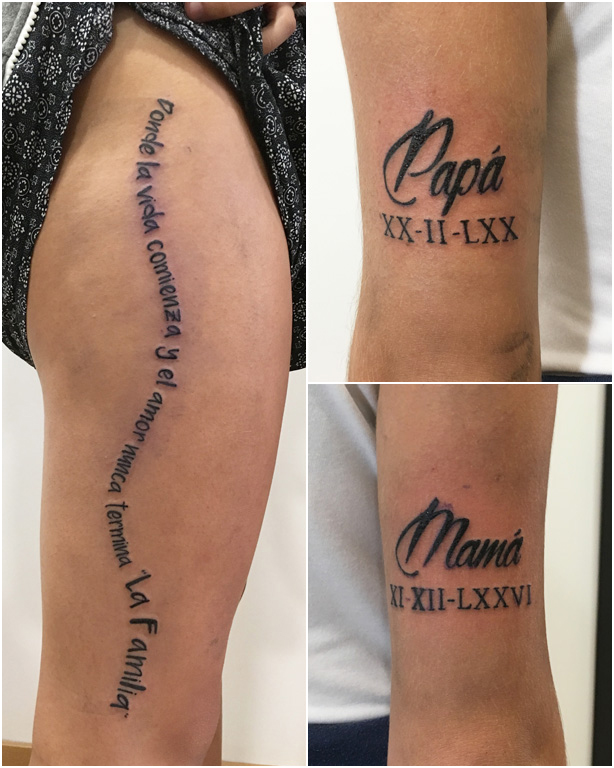 Tatuajes pequeños en Getafe - De Familia